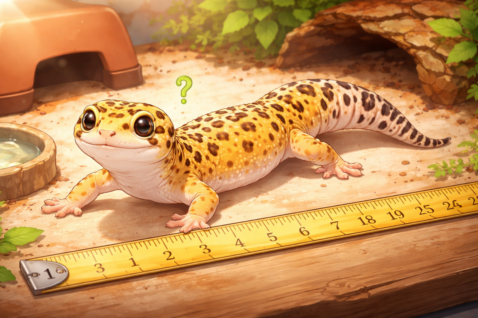 レオパ 大きさはどれくらい？